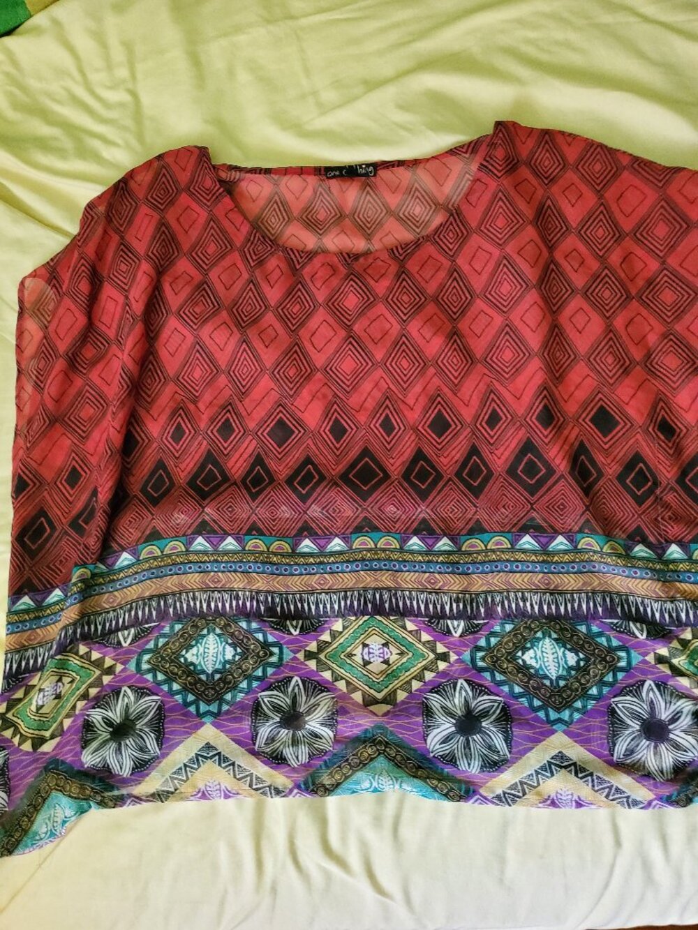 One Clothing Poncho Style Blouse